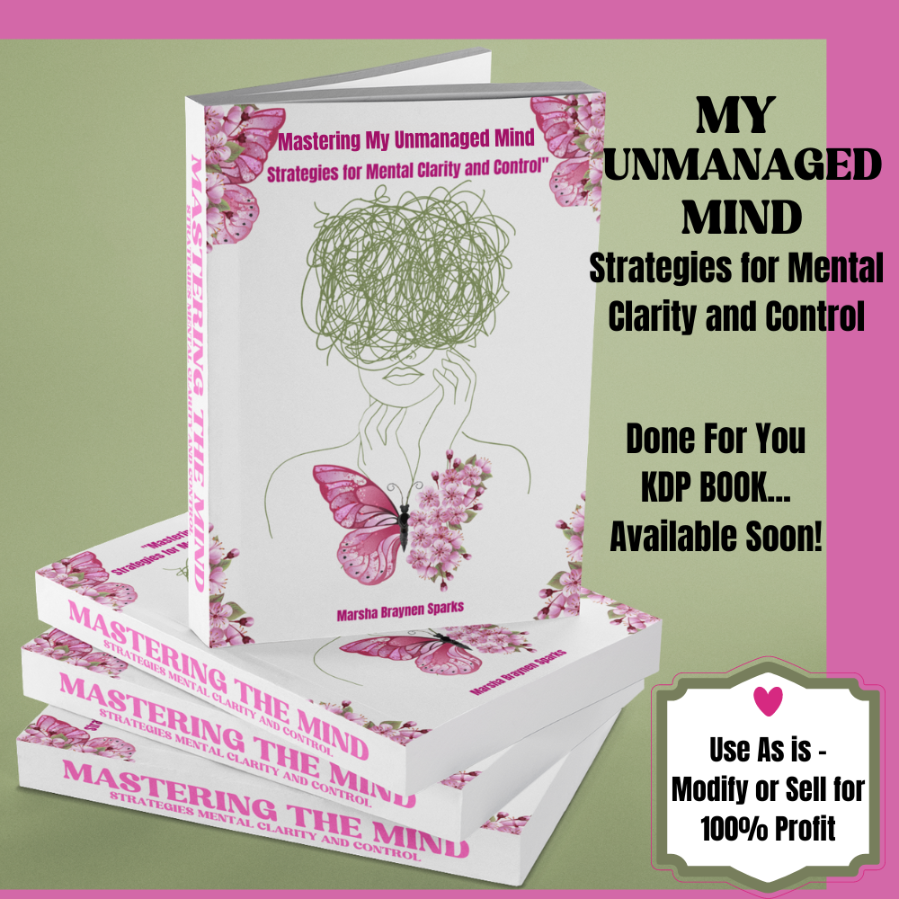 MY UNMANAGED MIND KDP BOOK WITH PLR & MRR