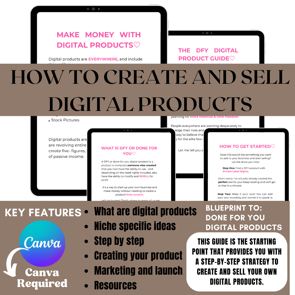How to Create and Sell Digital Products - Your Guide to Digital Entrepreneurship EBook