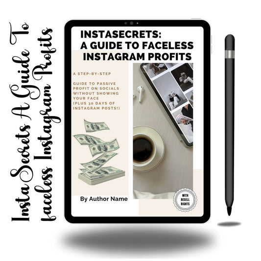 INSTASECRETS A GUIDE TO FACELESS INSTAGRAM E-BOOK