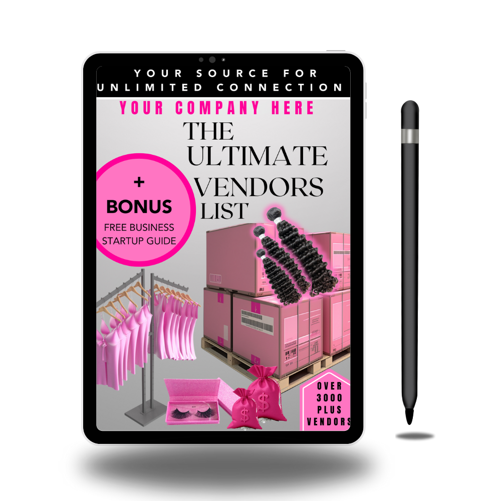 Business In A Box Bundle Ultimate Mega Vendor's Lists Done For You MMR